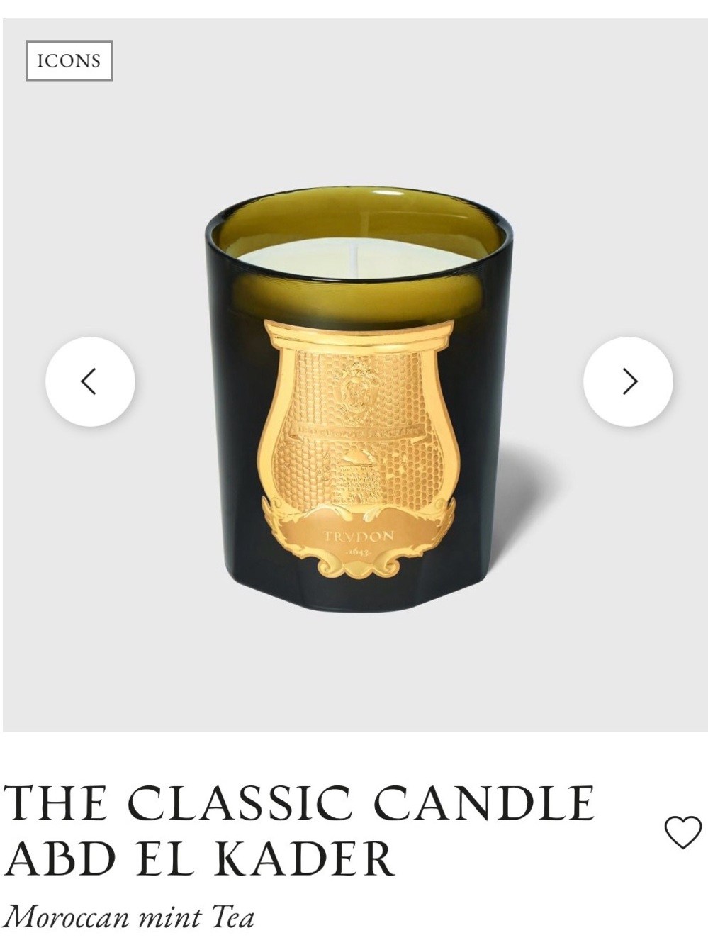 TRVDON LUXURY CLASSIC CANDLE
ABD EL KADER